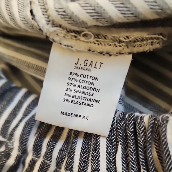 Brandy Melville JOHN GALT Black and White Striped Trousers - Picture 5 of 9